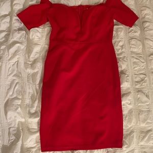 Sexy red body-con dress